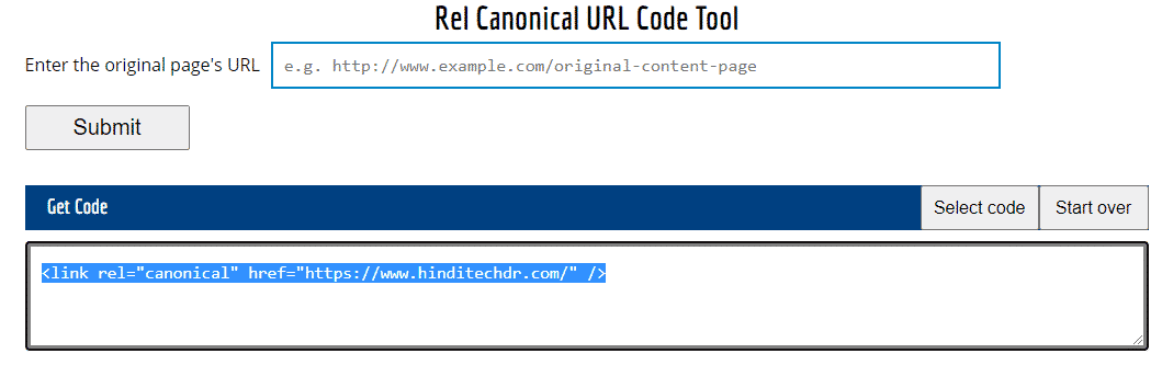 What Is Canonical Tag In Seo In Hindi