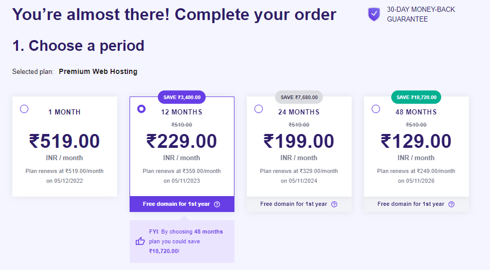 Hostinger Review in Hindi | क्या Hostinger एक अच्छी वेब होस्टिंग कंपनी है? 3 Hostinger Hosting Time Period