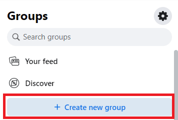Create New Facebook Group
