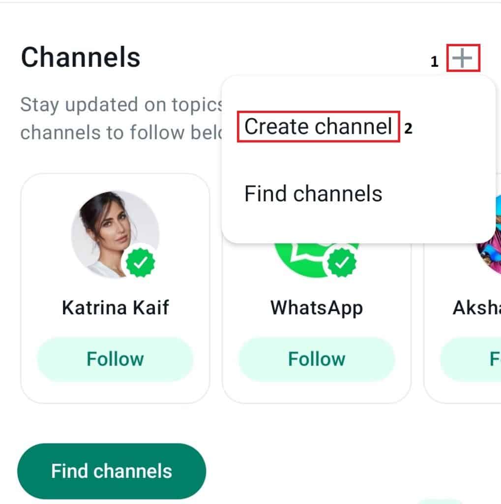 Create WhatsApp Channel